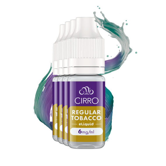 Cirro eLiquid Regular Tobacco 6mg - 4 packs